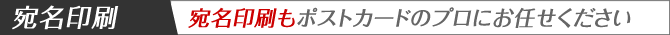 宛名印刷/ポストカードのプロにおまかせください
