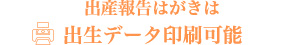 出産データ印刷可能