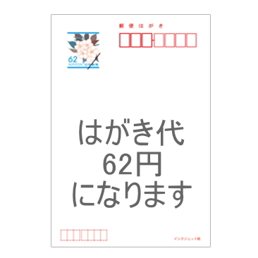 はがき代　62円