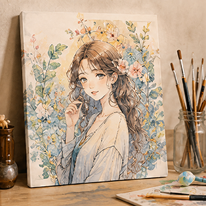 キャンバスプリント（イラスト）